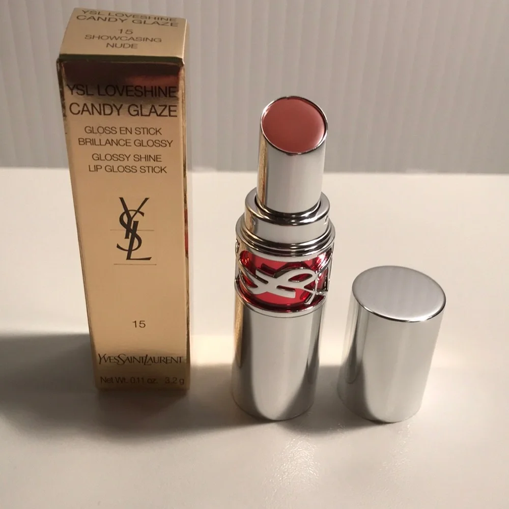YSL Loveshine Candy Glaze in Showcasing Nude (15), NEW